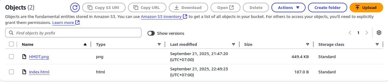 Daftar File dalam Bucket S3